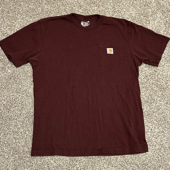 Carhartt Other - Carhartt Men's Maroon Pocket T-Shirt LOOSE FIT M